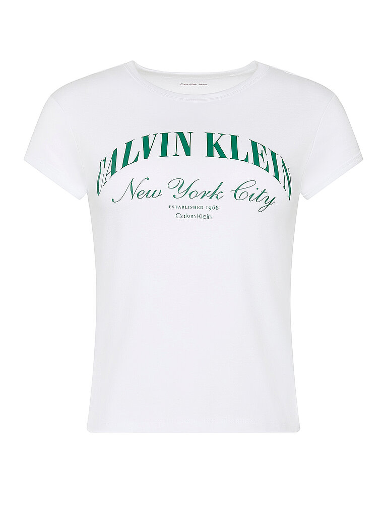Calvin Klein Jeans T-shirt à Manches Courtes Lv047b224g Bright White S Femme 3